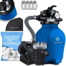 Filtro a sabbia sistema di filtraggio a sabbia + 700g sfere filtranti sostituiscono 25kg filtro a sabbia valvola a 7 vie con indicatore di pressione