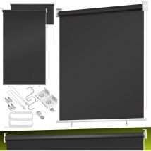 Marquise verticale Marquise de balcon Protection visuelle Protection solaire Store latéral Ombre Store de balcon Stable et résistant aux intempéries