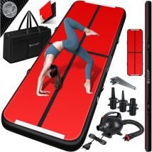 KESSER Tapis de gymnastique Gonflable Airtrack Tapis de fitness Tapis de gymnastique 3/4/5/6m Sac de transport & pompe à air électrique inclus Tapis