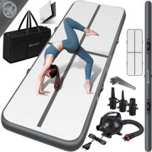Kesser - Tapis de gymnastique Gonflable Airtrack Tapis de fitness Tapis de gymnastique 3/4/5/6m Sac de transport & pompe à air électrique inclus