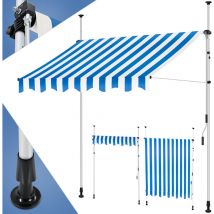 Tenda da sole a morsetto con manovella per balconi tenda da sole per balconi senza foratura idrorepellente resistente ai raggi uv regolabile in