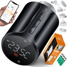 Kesser - Thermostat de Radiateur WiFi Thermostat de chauffage wlan avec Smart Home App Control Alexa, Google Assistant avec 6 vannes de Radiateur