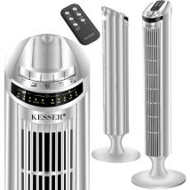 KESSER Turmventilator FERNBEDIENUNG Ventilator LED Display Standventilator Klimaanlage Silber