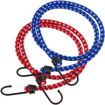 Gepäckspanner Set 2Stk 8 mm x 80 cm, Spanngummi, Gummispanner mit Haken - Kestek