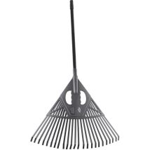 Kestek Laubrechen 2in1 Mit Teleskopstiel Ausziehbar Handrechen Gartenrechen 56cm
