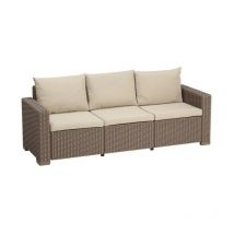 Keter 3-Sitzer-Sofa california Cappuccino