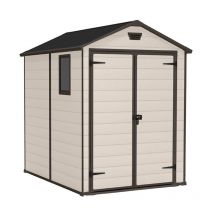 Abri de jardin en résine Keter manor 6x5 Beige