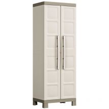 Keter - Armario almacenaje multiusos Excellence beige y taupe 182 cm
