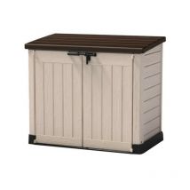 Coffre de rangement extérieur KETER en résine 880 litres Noir - Malle de jardin sans vérins