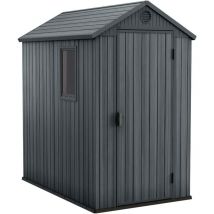 Keter - Darwin 6 x 4ft Modern Plastic Outdoor Garden Storage Shed In Grey