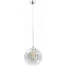 Keter Glamour Dome Pendant Ceiling Light Silver, 30cm, 1x E27