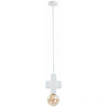 1034 Unica Slim Pendelleuchte Weiß, 12cm, 1x E27 - Keter Lighting