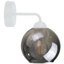 1204 Lampada da parete Cosmo Dome bianca, 23 cm, 1x E27 - Keter Lighting
