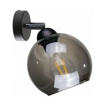 Keter Lighting - 1218 Applique Yuno Dome Noir, 15cm, 1x E27