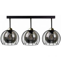 1495 Solo Semi Empotrar Negro, 30cm, 3x E27 - Keter Lighting