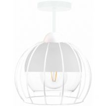 Keter Lighting - 1508 Solo Halbbündiges Licht Weiß, 20cm, 1x E27