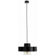 Keter Lighting - 164 Bossi Dome Suspension Plafonnier Or, Noir, 30cm, 1x E27