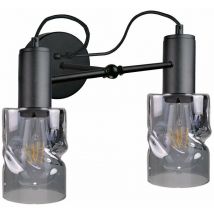 Keter Lighting - 1767 Inger Applique Noir, 25cm, 2x E27