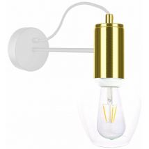 Keter Lighting - 1822 Applique Maya Blanc, Or, 25cm, 1x E27