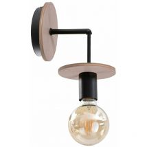 264 Applique Saturn Naturel, Noir, 12cm, 1x E27 - Keter Lighting