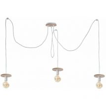 Keter Lighting - 283 Suspension Saturn Cluster Naturel, 3x E27