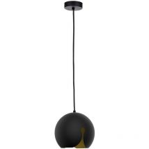 407 Lampada da soffitto a sospensione a cupola Malaga piccola nera, 20 cm, 1x E27 - Keter Lighting