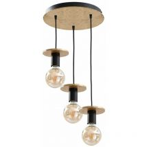 Keter Lighting - 419 Plafonnier Saturn Cluster Or, 30cm, 3x E27