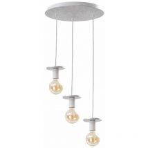 Keter Lighting - 426 Plafonnier Saturn Cluster Argent, 30cm, 3x E27