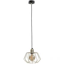 Keter Lighting - 573 Laya Wire Frame Lampada da soffitto a sospensione oro, 25 cm, 1x E27
