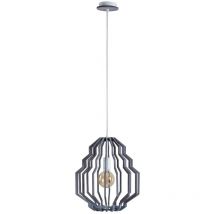 683 Plafoniera a sospensione Rufo Wire Frame grigio, 35,5 cm, 1x E27 - Keter Lighting