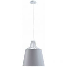 Keter Lighting - 704 Plafonnier suspendu Lea Dome gris, 38 cm, 1x E27
