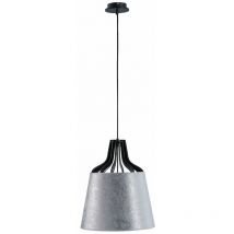 Keter Lighting - 712 Ivo Dome Suspension Plafonnier Argent, 38cm, 1x E27