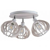 Keter Lighting - 807 Nicoleta Spots de Plafond Grappes Blanc, 32cm, 3x E27