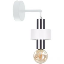 Keter Lighting - 880 Lampada da parete Unica Bianco, Argento, 12cm, 1x E27