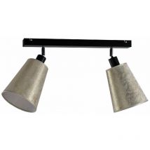 Keter Lighting - 902 Plafonnier Eva Twin Or, 30,5 cm, 2x E27