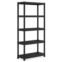 ABM - scaffale mod. plus shelf in resina cm 90X40 h. 182 nero
