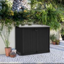 Coffre multifonctions sans vérins 880L - Noir