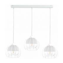 Keter Solo Bar Pendant Ceiling Light White, 60cm, 3x E27
