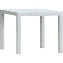 Table de résine carrée.
