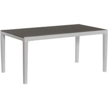 Eleganter Tisch aus Polypropylen 160x90x75 weiß/cappuccino