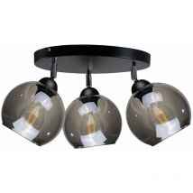 Keter Lighting - Keter Yuno Ceiling Spotlight Clusters Black, 30cm, 3x E27