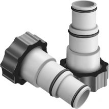 Kettion Lot de 2 adaptateurs a pour piscine Intex - Adaptateur de tuyau de rechange pour pompe - Série a - Avec filetage intérieur à visser - Raccord