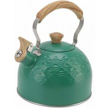 Mumu - Kettle, 2.5 l, whistling kettle made of stainless steel for induction and gas wood stoves