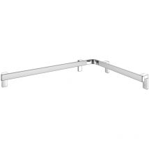 Keuco Dusch-/wannenhandlauf Axess 850x650mm, Alu Silber-eloxiert/verchromt