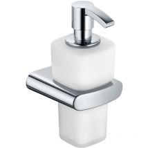 Keuco - Elegance - Seifenspender Mit Halter, 220 Ml, Glas Matt/chrom 11653019000