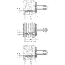 Keuco – Plan Care Befestigungs-Set 2 – 2x Senk-Holzschraube 10x100mm aus Edelstahl – Universaldübel DuoPower 12x60mm