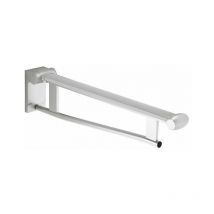 Keuco - plan care carril de soporte plegable, proyección 650 mm aluminio, anodizado plata / gris claro