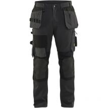 Arbeitshose Aus Kevlar-stretch, Handgefertigt 1554 – Dunkelgrau/schwarz M – Fr(44) – Se(c50) – Lang