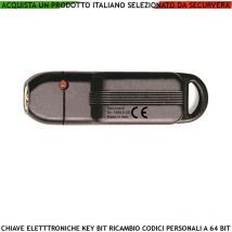 KeyBit Dallas 64 Bit ddk Chiave Elettronica Dallas Contatto Dorato Sfioramento Codice Sicurezza Denver Univoco su 3 Miliardi di Combinazioni Binarie