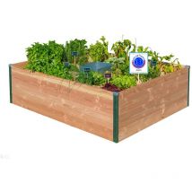 Mon Petit Potager - Potager Autonome - Keyhole Garden Modèle Médium - Carré Potager avec composteur - 170cm x 120cm x 40cm